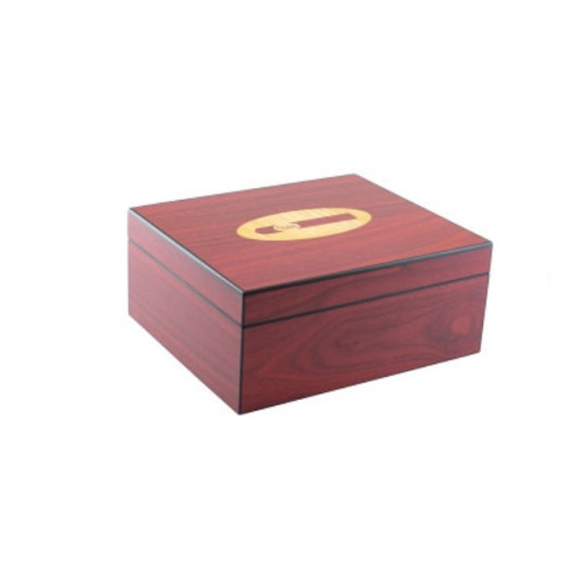 Faro humidor 30-40 szál szivar részére, cédrusfa belső, párásítóval, hygrométerrel, rózsafa színű