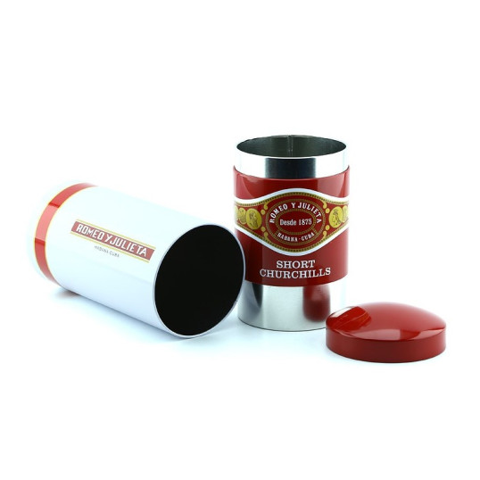 Romeo y Julieta alumínium szivar tároló doboz - henger alakú