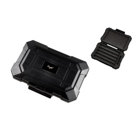 Angelo közepes méretű utazó humidor 5 szál szivar részére - fekete