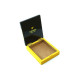 Cohiba cédrus fával bélelt utazó humidor 5-6 szál szivar részére-fekete és sárga