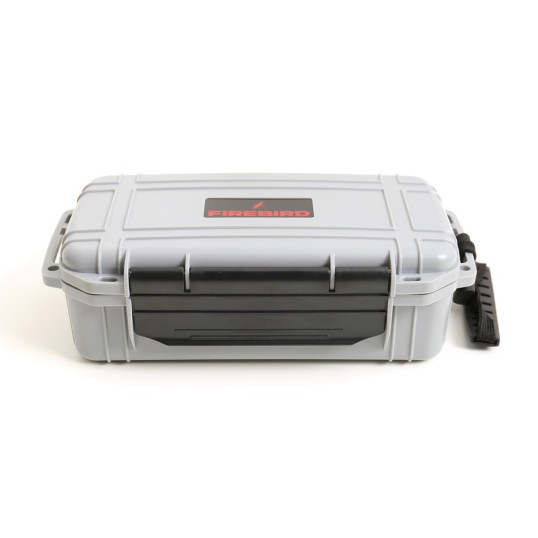 Firebird közepes méretű utazó humidor 10 szál szivar részére - ezüst