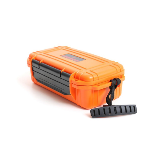 Firebird közepes méretű utazó humidor 10 szál szivar részére - narancs