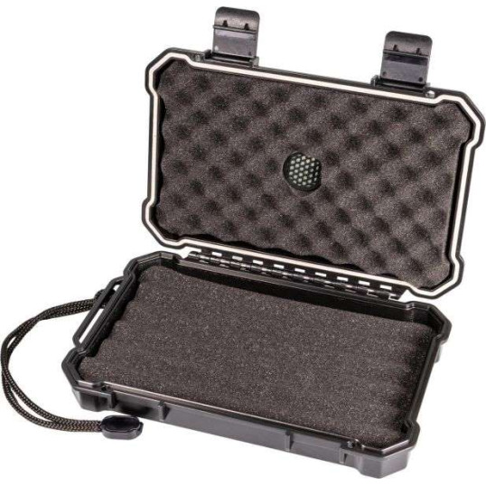 Passatore utazó humidor fekete színű műanyag szivartároló, párásítóval - 5 szál szivar részére