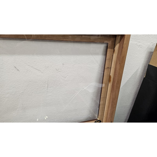 Angelo gasztro humidor 80-100 szál szivar részére, matt cseresznye színű, üvegtető, cédrusfa belső, párásító, analóg hygrométer - OUTLET-1