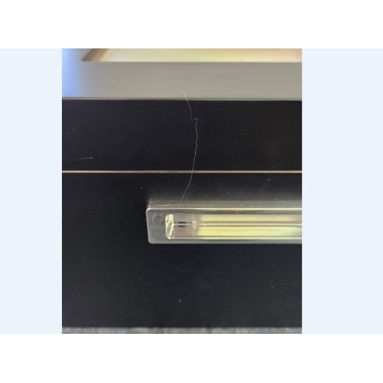 Angelo gasztrohumidor 100-150 szál szivar részére, fekete színű, üveges, cédrusfa belső, külső hygrométer, párásító- OUTLET-3