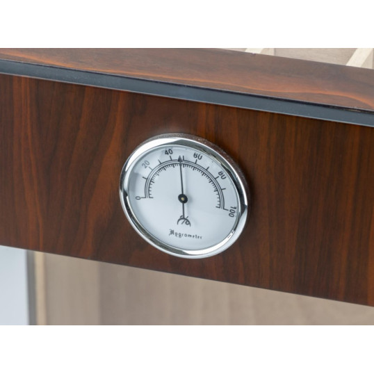Passatore humidor, diófa színű szivar szekrény - körbe üveges, kb 150-180 szál szivarnak