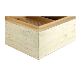 Adorini  "Concrete" Grande Deluxe, matt bézs színű Humidor szivardoboz, beton felületű - 150 szál szivar részére