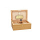 Adorini Humidor Oak Specially Selected Grande, cédrusfa belső, 150 szál szivar számára, aranybevonatú zsanérokkal, kiegészítőkkel