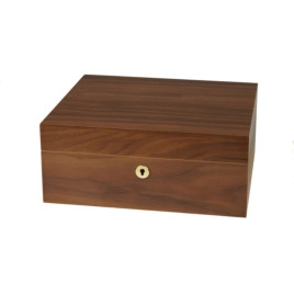 Adorini Ancona diófa Medium Deluxe humidor – 75 szálas, spanyol cédrus belsővel