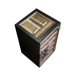 Adorini Prato nagyméretű fekete szivar szekrény - Akár 1200 szál szivarnak