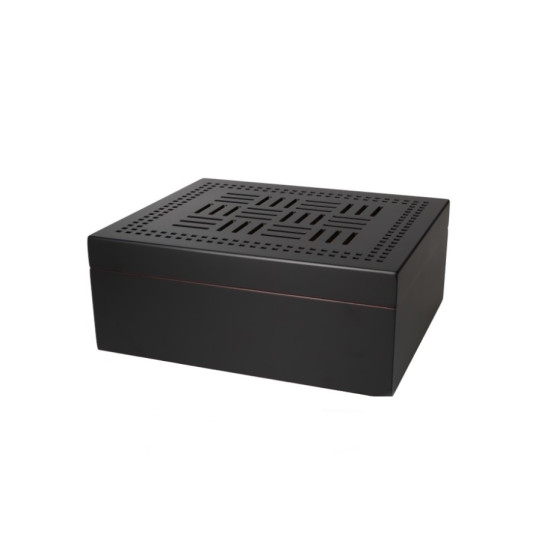 Humidor cédrusfa szivartároló, párásítóval, digitális hygrométerrel, 30-60 szál szivar részére,  - Angelo