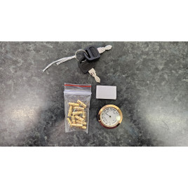 Angelo gasztrohumidor szekrény 80 szál szivar részére, négyszögletes, üvegajtós, barna színű, cédrusfa belső, párásító, analóg hygrométer - OUTLET