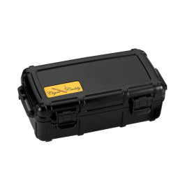 Cigar Caddy utazó humidor – fekete, 10 szál szivar részére, párásítóval
