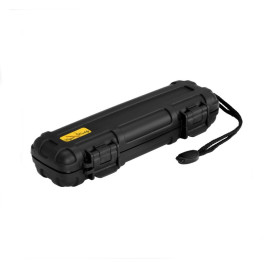 Cigar Caddy Black kis méretű utazó humidor 2 szál szivar részére, kézre akasztható pánttal - fekete