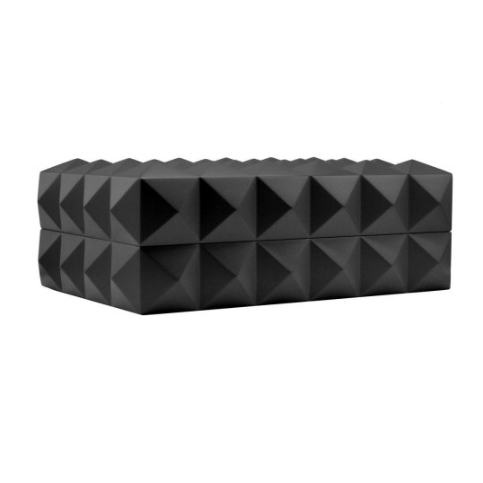 Colibri Quasar humidor 45-50 szál szivar számára, matt fekete színű digitális hygrométerrel - Daniel Marshall Edition