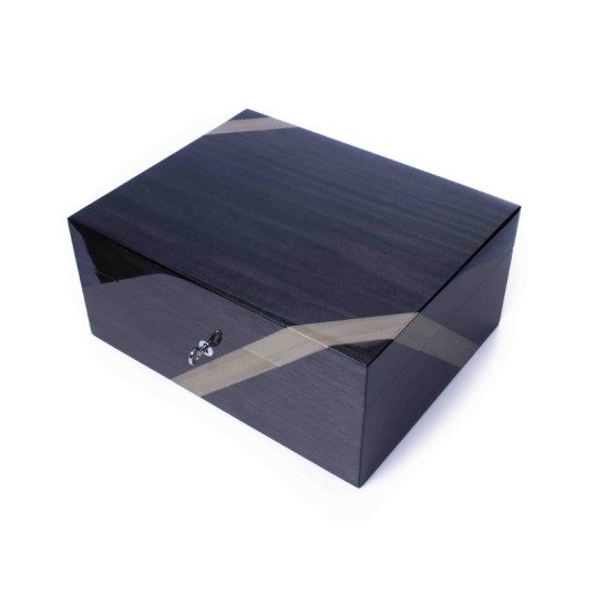 Gentili Humidor - Nastro Con Chiusura lakozott spanyol cédrusfa szivar tároló, világos színű szalaggal - 50 szál szivar részére