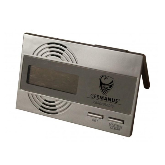 Germanus humidor – üveges, barna, 100 szálas, digitális higrométerrel