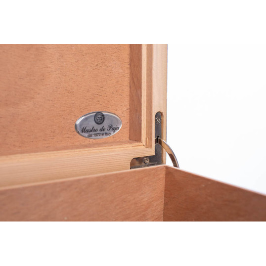 Mastro de Paya - lakkozott fekete spanyol cédrusfa humidor 60 szál szivar részére - kézzel készített