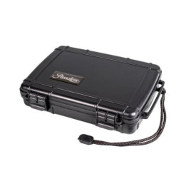 Passatore utazó humidor 6 szál szivar részére, műanyagból készült, fekete színű