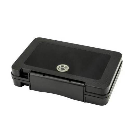 Passatore, lakattal zárható acryl utazó humidor 5 szál szivar részére, fekete színű