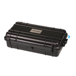 Passatore műanyag utazó humidor, nyomáskiegyenlítő szeleppel, fekete színű - 5 szál szivar részére