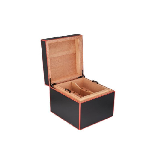 S.T. Dupont Momento Mori matt fekete színű humidor kivehető tálcával - kb 50 szál szivar részére