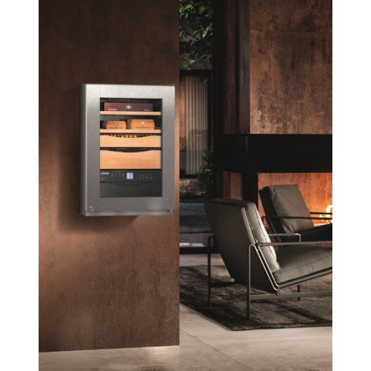 Liebherr szivar hűtő humidor ZKes 453 nemesacél borítással 150 szivar részére - Prémium minőség