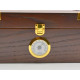 Humidor Supreme Capri Elegant üvegtetős cédrusfa humidor – 40 szivar részére, külső hygrométerrel és párásítóval