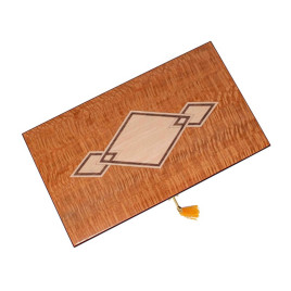 Cordoba Diamond Inlay szivardoboz 200 szál szivar részére, fekete és világos barna színű, fogantyúval és kivehető tálcával-OUTLET