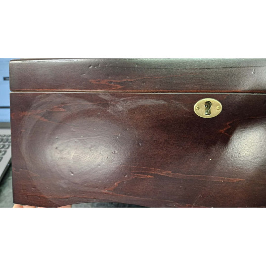 Cordoba Diamond Inlay szivardoboz 200 szál szivar részére, fekete és világos barna színű, fogantyúval és kivehető tálcával-OUTLET