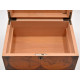 Humidor 100 szál szivar részére, kivehető tálcával és gravírozható táblával - Old World