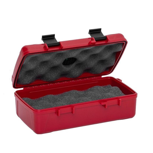 Xikar közepes méretű utazó humidor 10 szál szivar részére - piros színű 
