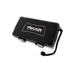 Xikar közepes méretű utazó humidor 10 szál szivar részére - fekete 