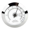Angelo humidor hygrométer – króm kerettel, fehér számlappal, 50 mm
