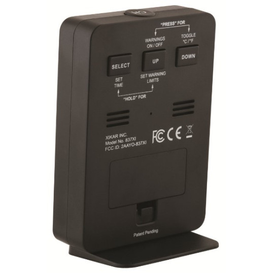 Xikar Puro Temp digitális Hygrométer és Termométer - fekete