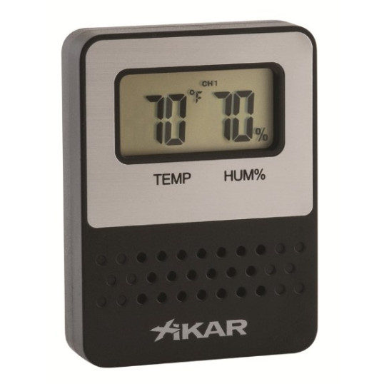Xikar Puro Temp digitális Hygrométer és Termométer - fekete
