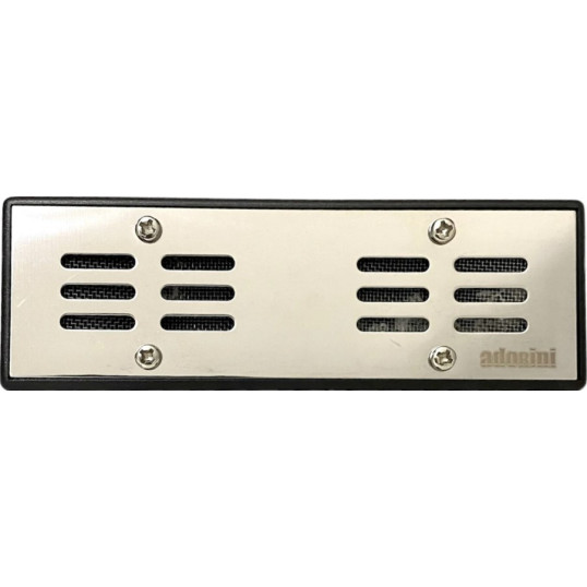 Adorini Deluxe ezüst színű párásító humidorba – szabályozható, akár 75 szál szivarhoz