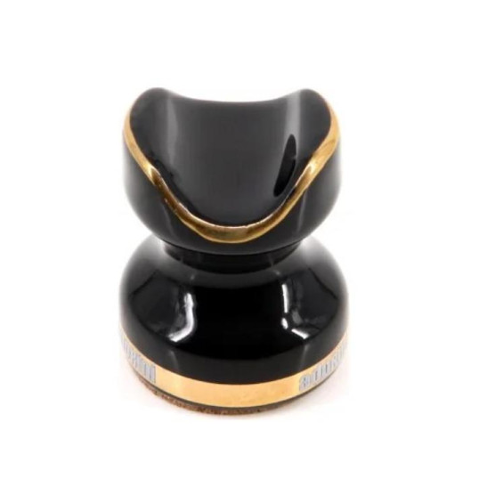 Adorini márkájú kerámia szivar tartó 1 szál szivarnak - fekete és arany színű