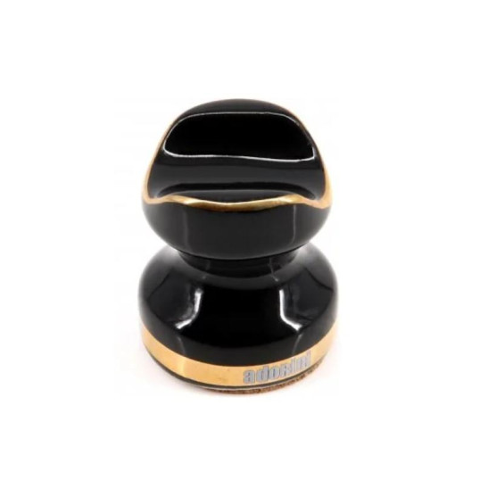 Adorini márkájú kerámia szivar tartó 1 szál szivarnak - fekete és arany színű