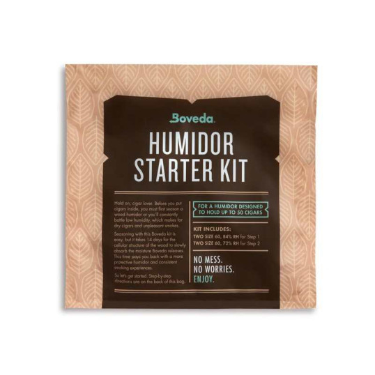 Boveda Humidor Starter Kit, 50 szálas szivar tároló dobozok beüzemeléséhez és használatához