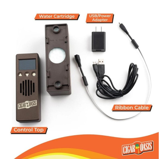 Cigar Oasis Plus 3.0 elektromos párásító szivar szekrényekhez - beépített WIFI-vel, akár 1000 szál szivar tárolásához is ideális