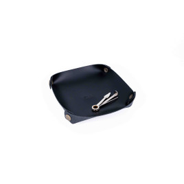 Padonio márkájú eredeti bőrből készített dohánytálca pipások számára - Fekete színű