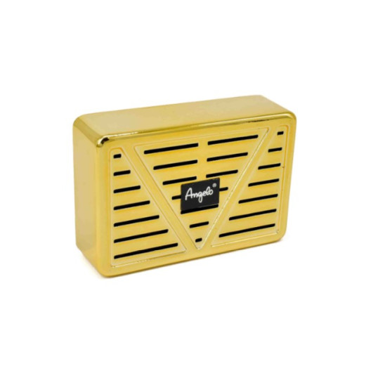 Humidor-párásító, akrylpolimer kristályos, Angelo - 7.5 x 5cm - arany