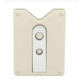 Caseti szivar fúró- és tartó egyben, nemesacél pengével-matt bézs és króm