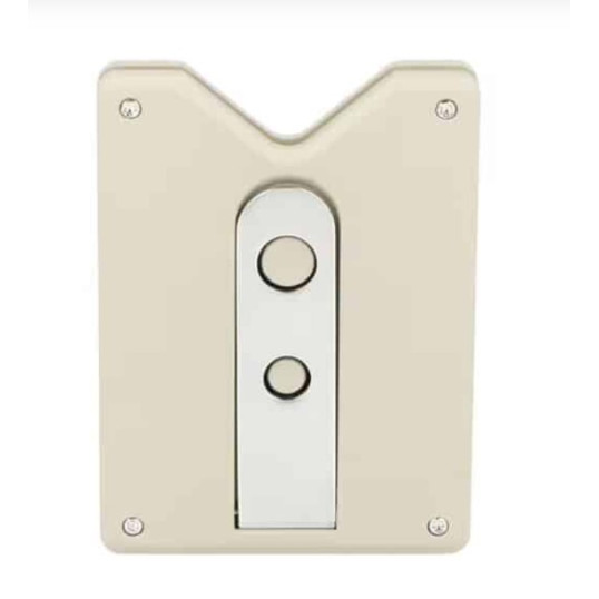 Caseti szivar fúró- és tartó egyben, nemesacél pengével-matt bézs és króm