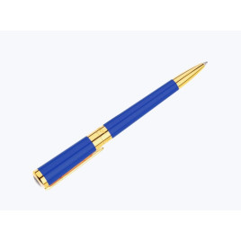 S.T. Dupont Liberté Blue lakkozott kék színű Ballpoint toll - Arany bevonatú