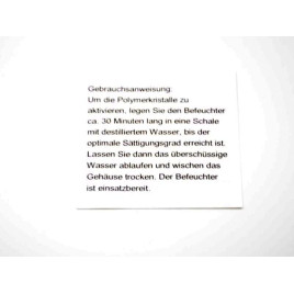 Szivardoboz párásító akrylpolimer kristályos, Angelo, áttetsző - 17x7cm