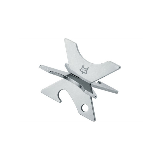 Fox márkájú rozsdamentes acél szivartartó 1 szál szivarnak - Sörnyitóval