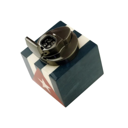 Adorini Cuba Te Amo Table Jet asztali szivar gyújtó 4-es Jet lánggal - Kuba zászló mintával