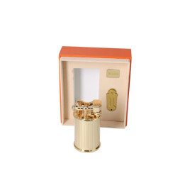 Winjet márkájú, nagy méretű tűzköves asztali szivargyújtó - Arany és króm színű